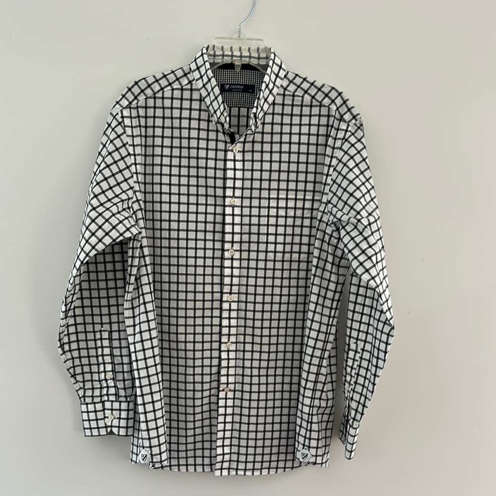 Daniel Cremieux Black and White Casual Button Down Shirt - Picture 2 of 5